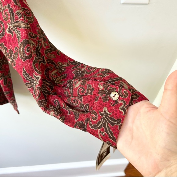 NWT Vintage Sag Harbor rayon 2pc skirt set with long sleeved shirt & maxi skirt - Picture 9 of 16